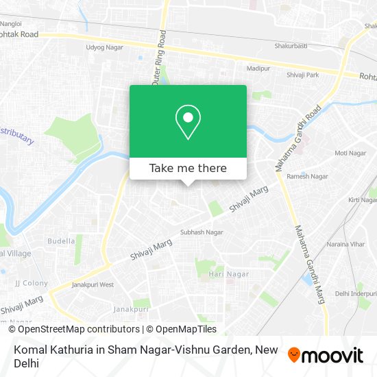 Komal Kathuria in Sham Nagar-Vishnu Garden map