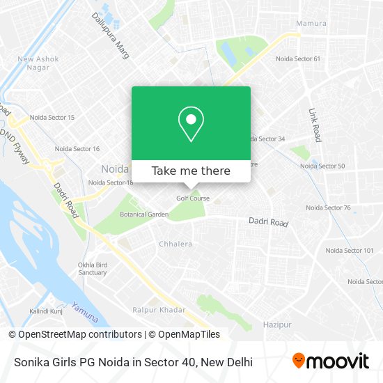 Sonika Girls PG Noida in Sector 40 map