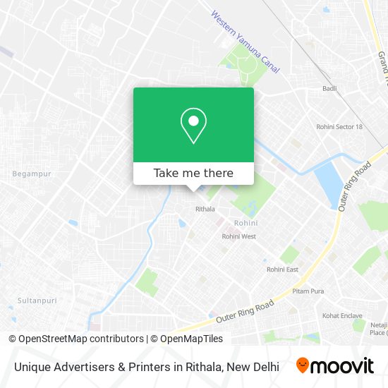Unique Advertisers & Printers in Rithala map