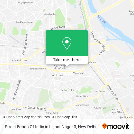 Street Foods Of India in Lajpat Nagar 3 map