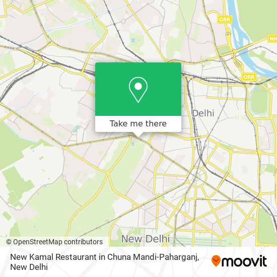 New Kamal Restaurant in Chuna Mandi-Paharganj map