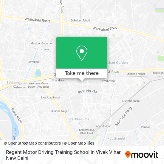 Regent Motor Driving Training School in Vivek Vihar map
