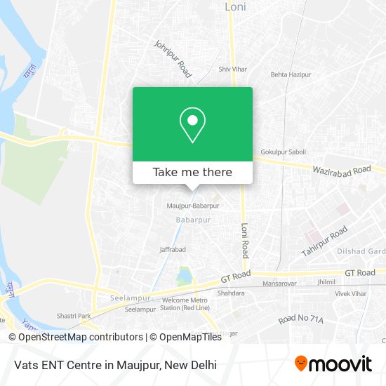 Vats ENT Centre in Maujpur map