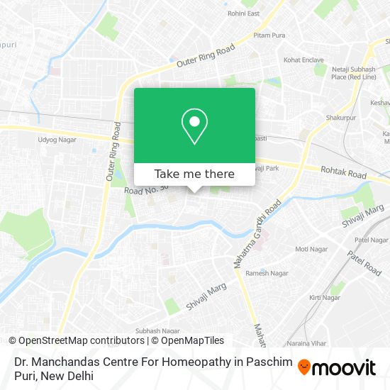 Dr. Manchandas Centre For Homeopathy in Paschim Puri map