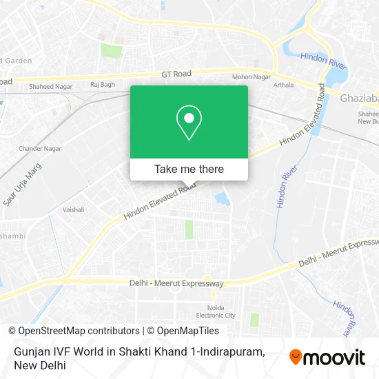Gunjan IVF World in Shakti Khand 1-Indirapuram map