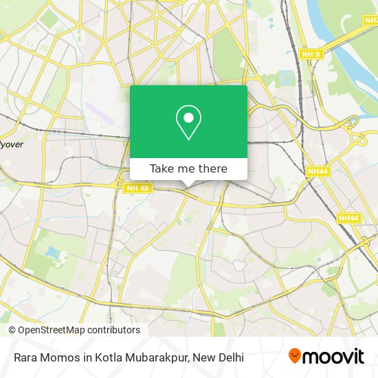 Rara Momos in Kotla Mubarakpur map