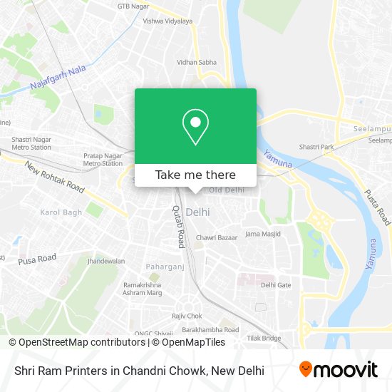 Shri Ram Printers in Chandni Chowk map