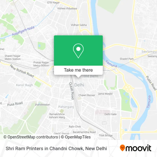 Shri Ram Printers in Chandni Chowk map