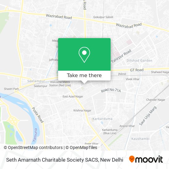 Seth Amarnath Charitable Society SACS map