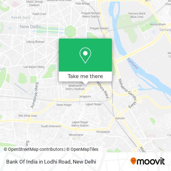 Bank Of India in Lodhi Road map