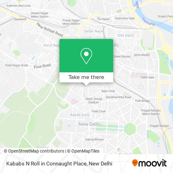 Kababs N Roll in Connaught Place map