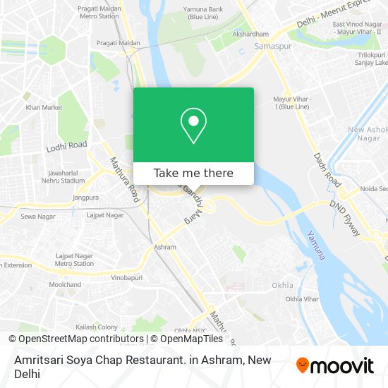 Amritsari Soya Chap Restaurant. in Ashram map