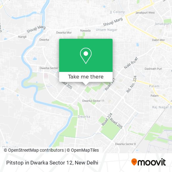 Pitstop in Dwarka Sector 12 map
