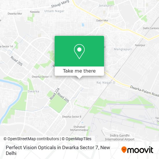 Perfect Vision Opticals in Dwarka Sector 7 map