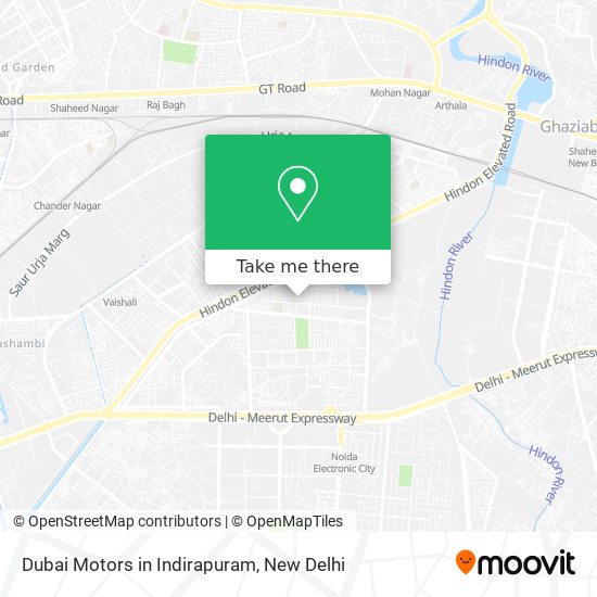 Dubai Motors in Indirapuram map