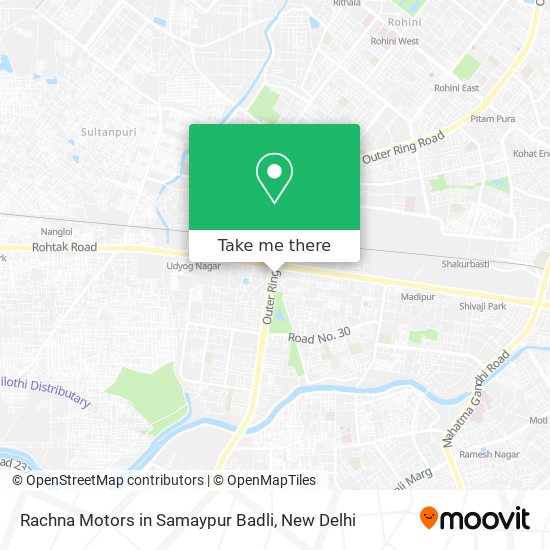 Rachna Motors in Samaypur Badli map