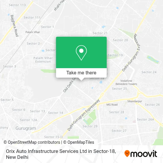 Orix Auto Infrastructure Services Ltd in Sector-18 map