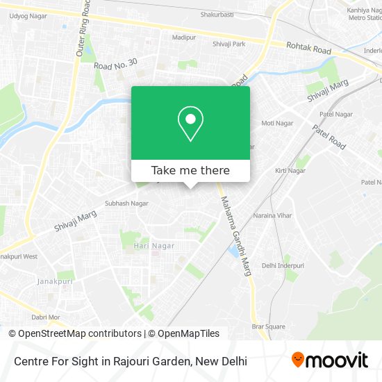 Centre For Sight in Rajouri Garden map