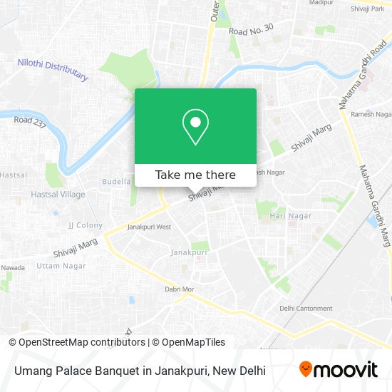 Umang Palace Banquet in Janakpuri map