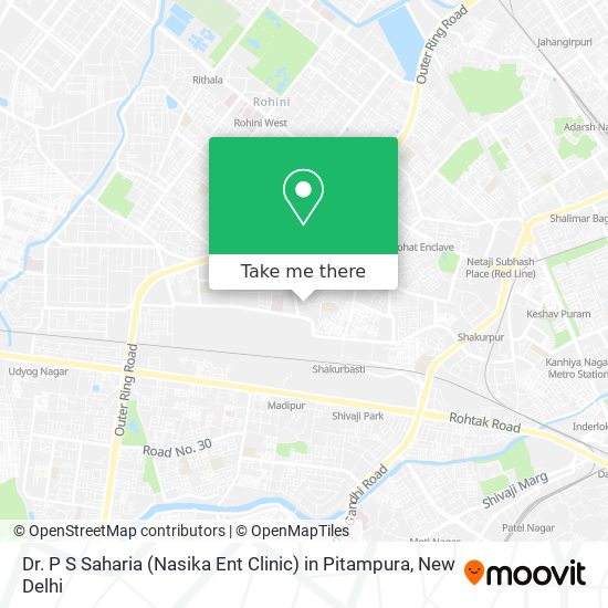 Dr. P S Saharia (Nasika Ent Clinic) in Pitampura map