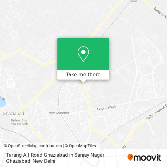 Tarang Alt Road Ghaziabad in Sanjay Nagar Ghaziabad map