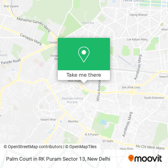 Palm Court in RK Puram Sector 13 map