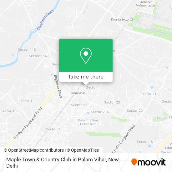 Maple Town & Country Club in Palam Vihar map
