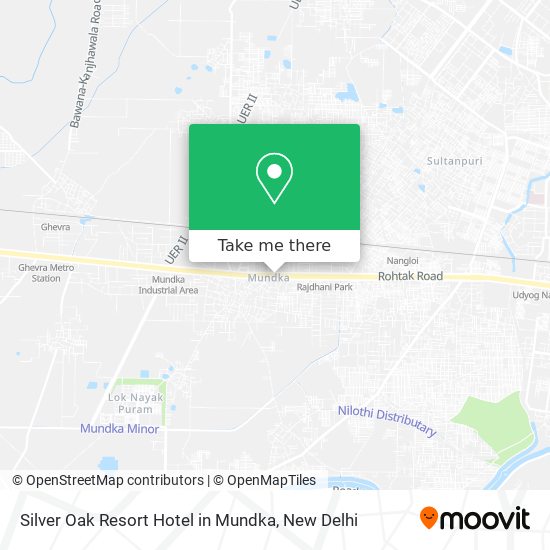 Silver Oak Resort Hotel in Mundka map