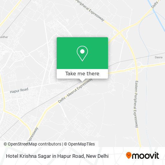 Hotel Krishna Sagar in Hapur Road map