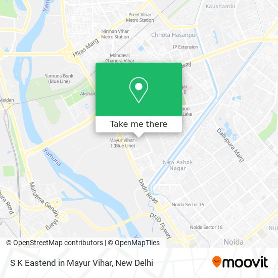 S K Eastend in Mayur Vihar map