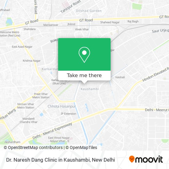 Dr. Naresh Dang Clinic in Kaushambi map