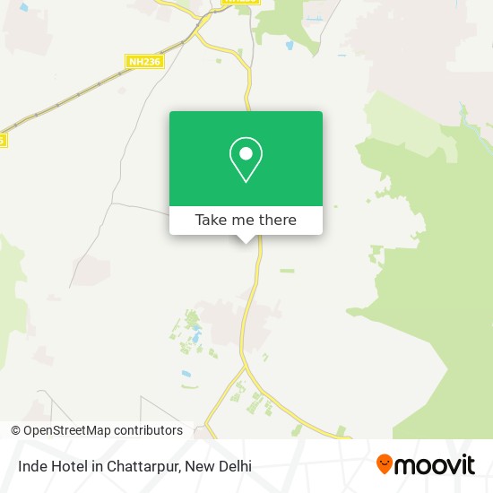 Inde Hotel in Chattarpur map