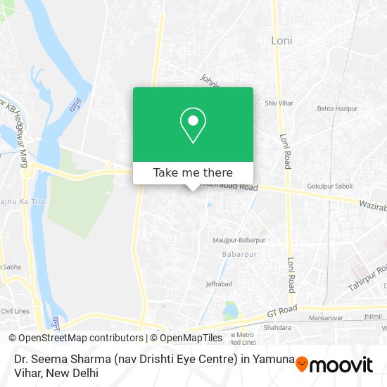 Dr. Seema Sharma (nav Drishti Eye Centre) in Yamuna Vihar map