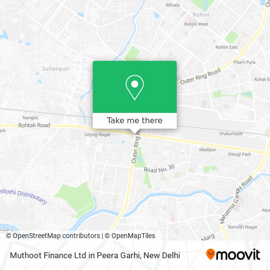 Muthoot Finance Ltd in Peera Garhi map