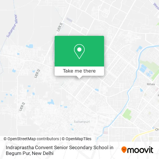 Indraprastha Convent Senior Secondary School in Begum Pur map