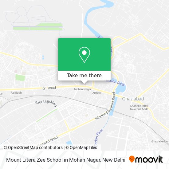 Mount Litera Zee School in Mohan Nagar map