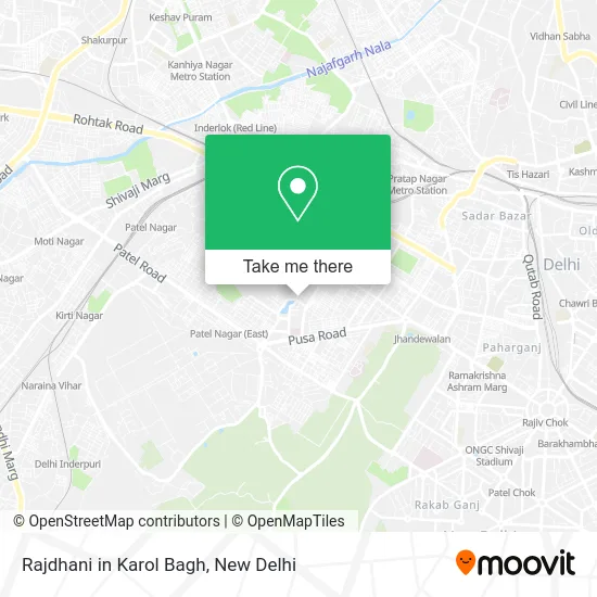 Rajdhani in Karol Bagh map