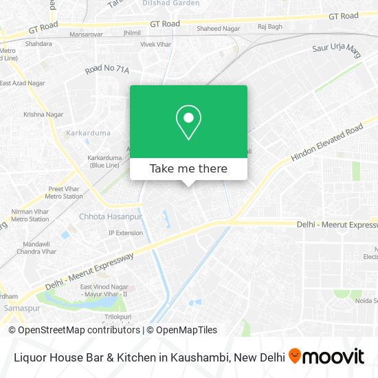 Liquor House Bar & Kitchen in Kaushambi map