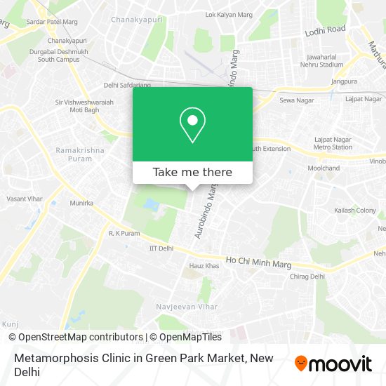 Metamorphosis Clinic in Green Park Market map