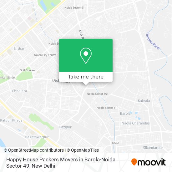Happy House Packers Movers in Barola-Noida Sector 49 map