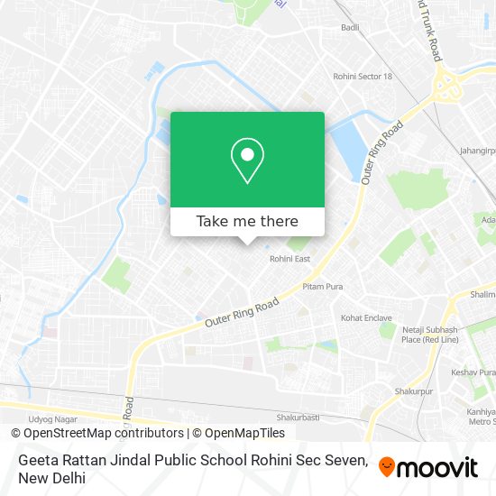Geeta Rattan Jindal Public School Rohini Sec Seven map