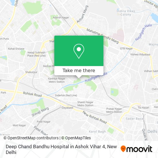 Deep Chand Bandhu Hospital in Ashok Vihar 4 map