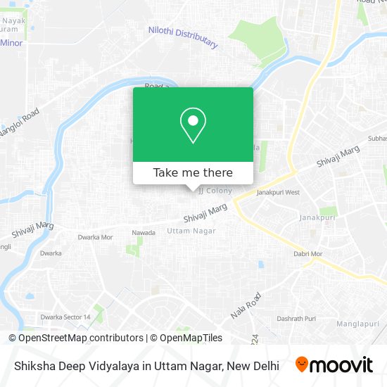 Shiksha Deep Vidyalaya in Uttam Nagar map