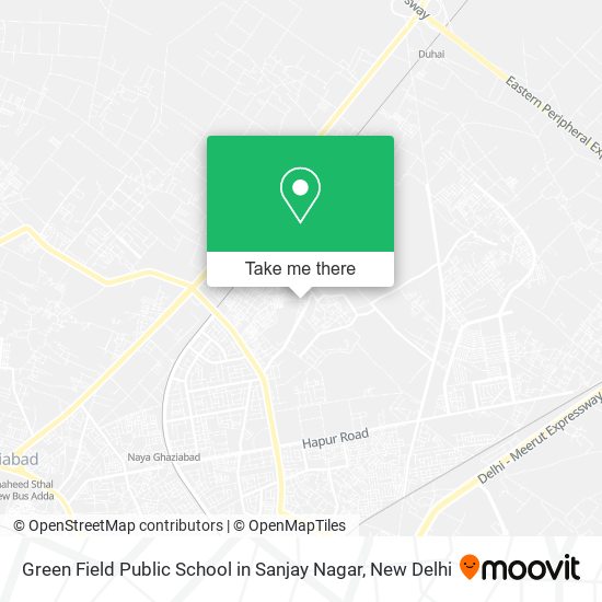 Green Field Public School in Sanjay Nagar map