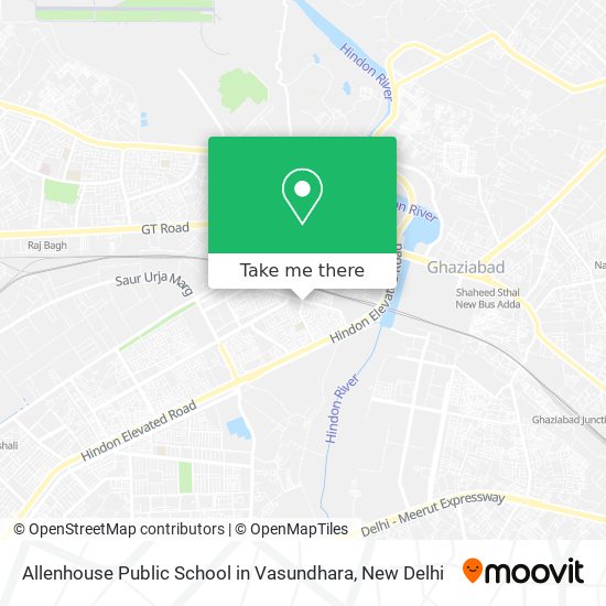 Allenhouse Public School in Vasundhara map