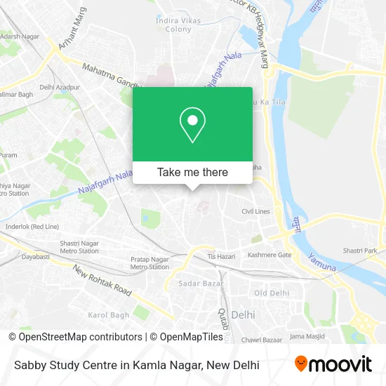 Sabby Study Centre in Kamla Nagar map