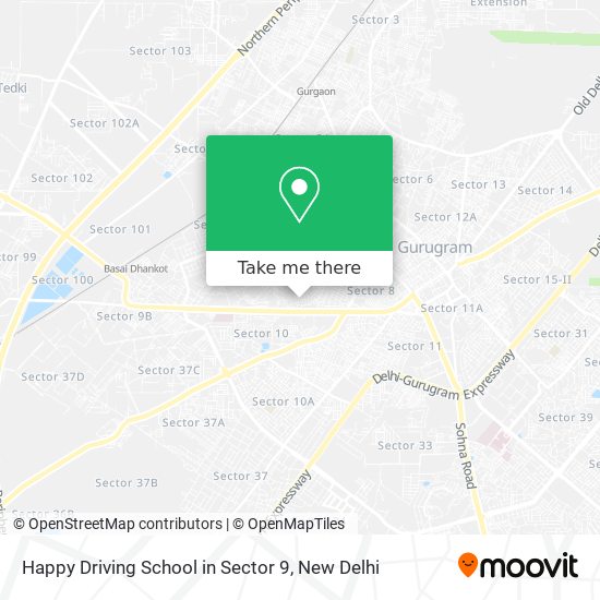 Happy Driving School in Sector 9 map