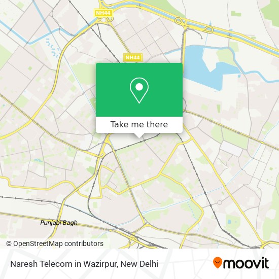 Naresh Telecom in Wazirpur map