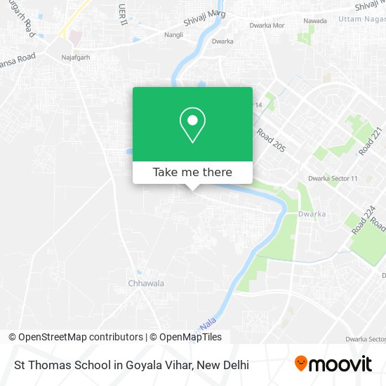St Thomas School in Goyala Vihar map