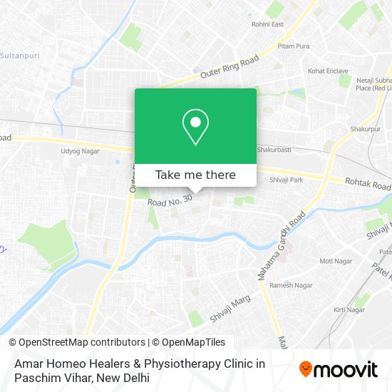 Amar Homeo Healers & Physiotherapy Clinic in Paschim Vihar map